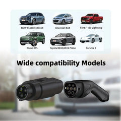 Typ 2 till J1772 EV laddare Adapter 16A / 32A elektrisk laddningsanslutning för fordon