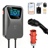 Coolladen 11 kW/22 kW laddbox för elbil, typ 2 – OCPP 1.6J, smart appstyrning, RFID-kort, WiFi/4G, IP65 vattentät laddstation för kommersiellt bruk och hemmet