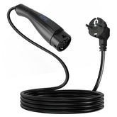 Coolladen 3.6kW bärbar EV-laddare | 16A Schuko till Typ 2 | Integrerad design i ett stycke | Justerbar ström (5m/10m)