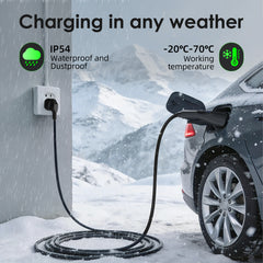 Coolladen 3,6 kW portabel EV-laddare | 16A Schuko till Type 2 | Integrerad design i ett stycke
