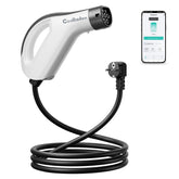 Bärbar EV-laddare Typ 2, 3,5 kW 16A laddkabel, CEE-kontakt, smart appstyrning, justerbar ström, vattentät, 5m/10m kabel – kompatibel med alla EV Model Y / 3 / S/X, ID.4, ID.5, i4