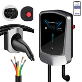 Coolladen EV 11kW väggbox laddstation Typ 2 med smart APP , 16A hemmaladdstation,5m EV högströms snabbladdningskabel