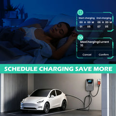 Coolladen 11 kW/22 kW stationär EV-väggboxladdningshubb typ 2 – OCPP 1.6J smart styrning, RFID med flera kort och appstyrning, fast ansluten kommersiell och privat EVSE
